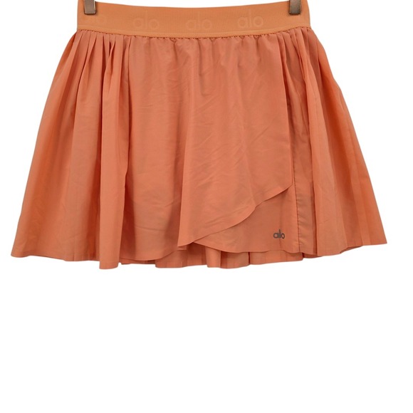 ALO Yoga Pants - Alo Yoga Womens M Cantaloupe Aces Pleated Tennis Skort